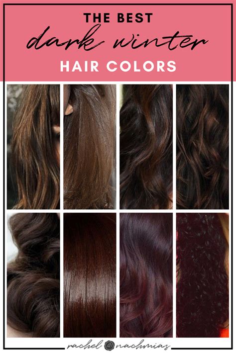 fall winter hair colors for brunettes|deep winter color palette hair.